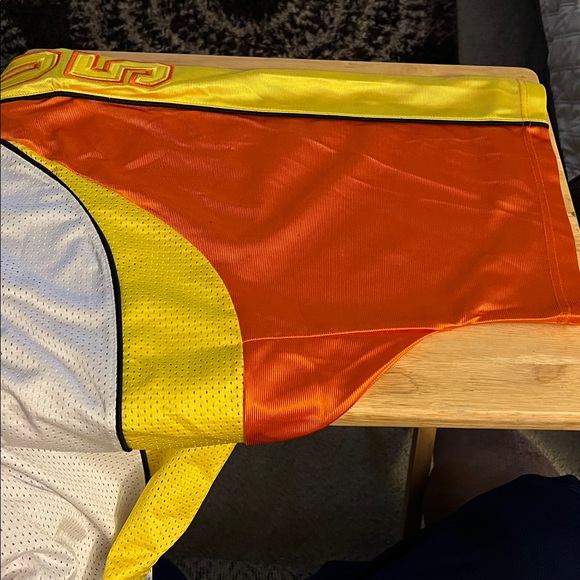 FUBU Yellow and White Sports Jersey Sz 5XL - Picture 8 of 10